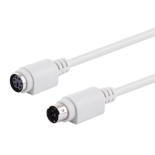 3m 6 Pin PS/2 Keyboard/Mouse Extender Cable (Male to Female) - 1