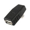 Mini USB Male to USB 2.0 AF Right Angle OTG Adapter (Black) - 3