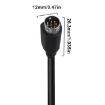 Mini DIN 8 Pin 90 S-Video TV Adapter Cable, 3m (Black) - 3