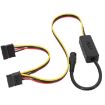 Adapter DC 5.5 x 2.5mm to HDD Power Cable, Model: One to Two SATA - 1