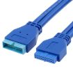 USB 3.0 5Gbps 20 Pin Extension Cable Female to Male 50cm Extender - 1