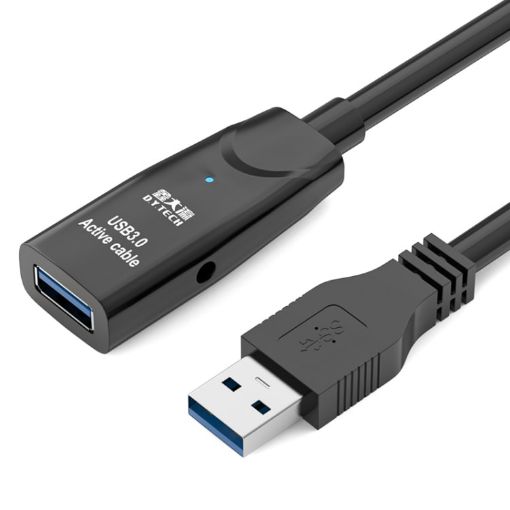 D.Y.TECH 10m USB 3.0 Extension Cable Male to Female Double Shielded - 1