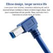 Right Angle USB 3.0 A to B High-Speed Printer Cable, 3m Length - 5