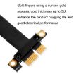 PCI-E 3.0 1X 90 Graphics/Wireless Card Extension Cable 20cm - 3