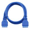 50cm USB3.0 Motherboard 20pin Mother-to-Female Extension Cable - 4
