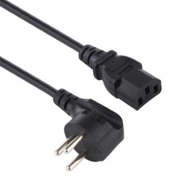 Israel Plug to Three Holes PC Power Cord, 1.8m Cable Length - 1