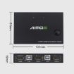 4K Ultra HD HDMI KVM Switch - AM-KVM201, 2 In 1 Out, Metal Case - 2