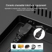 AC Power Cord 3 Prong, 304 Switch, 1.2m, Black - 6