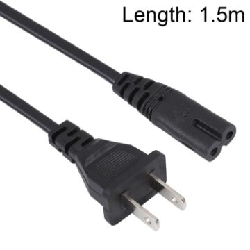 High Quality 2 Prong US Notebook AC Power Cord, 1.5m Length - 1