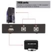 USB Data Switch, 2 Port, Black - 6