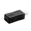 Mini USB to Micro USB Female Adapter, Black - USB 2.0 Compatible - 1