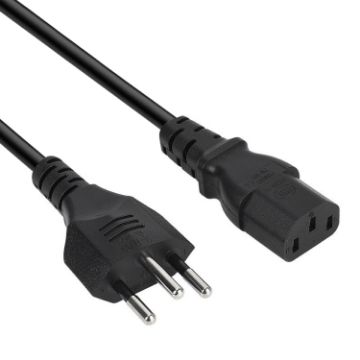 Brazil AC Power Cord, 3 Prong, 1.2m Length (OD5.5) - 1