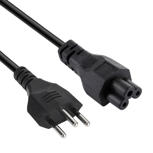 Brazil Notebook AC Power Cord, 3 Prong, 1.2m Length (OD5.5) - 1