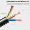 Brazil Notebook AC Power Cord, 3 Prong, 1.2m Length (OD5.5) - 4