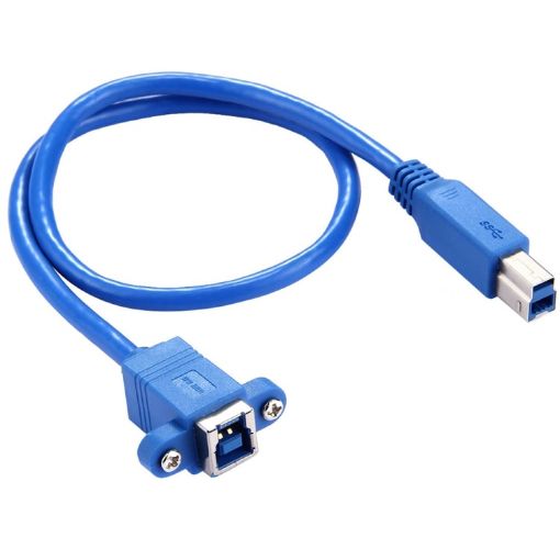 USB 3.0 B Female to B Male Adapter Cable 50cm for Printer/Scanner - 1