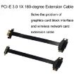 PCI-E 3.0 1X 180 GPU Wireless Adapter Extension Cable, 10cm - 2