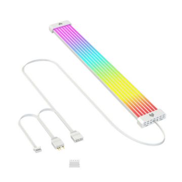 AOSOR AL300 ARGB Neon Cable Light Strip for PC Decor (White) - 1