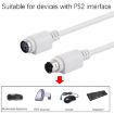 PS/2 Keyboard/Mouse Extender Cable - 6 Pin Male to Female - 3