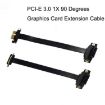 15cm PCI-E 3.0 1X 90 Extension Cable for Graphics/Wireless Card - 2