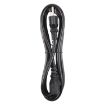 3m Black US Plug PC Power Cord with 3 Pin Cable - 3