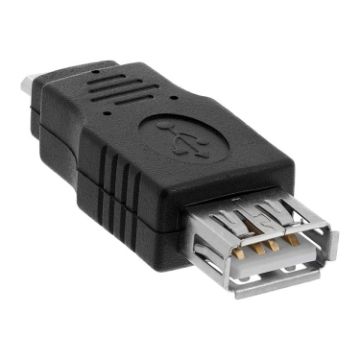 OTG Adapter: USB A Female to Micro USB 5 Pin Male - 1