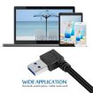 USB 3.0 Right Angle 90 Extension Cable, 18cm Adapter Cord - 5