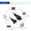 1.2m Desktop Host Computer Power Cord with Three Holes - 3