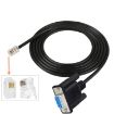 DB9 to RJ9 Adapter Cable 1.8m RS232 Connection, Black 4P4C Telephone - 3