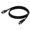 90 Degree Mini DIN 9 Pin Adapter Cable, 0.5m (Black) - 3