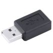 USB 2.0 AM to Micro USB Female Adapter - Black - 2