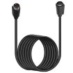 90 Degree Mini DIN 8 Pin TV Audio Adapter, 0.5m S-Video Cable (Black) - 2