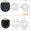 90 Degree Mini DIN 8 Pin TV Audio Adapter, 0.5m S-Video Cable (Black) - 5