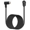 Curved Mini DIN 8 Pin TV Audio Adapter 0.5m S-Video Cable (Black) - 2
