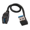 USB 3.0 Down Angle 90 Extension Cable Male-Female 15cm Adapter - 3