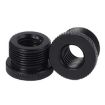 2pcs Black Metal 3/8 Female to 5/8-27 Male Adapter Screws - 1