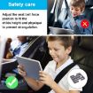 Child Car Seat Belt Buckle Limiter (Black) - 7