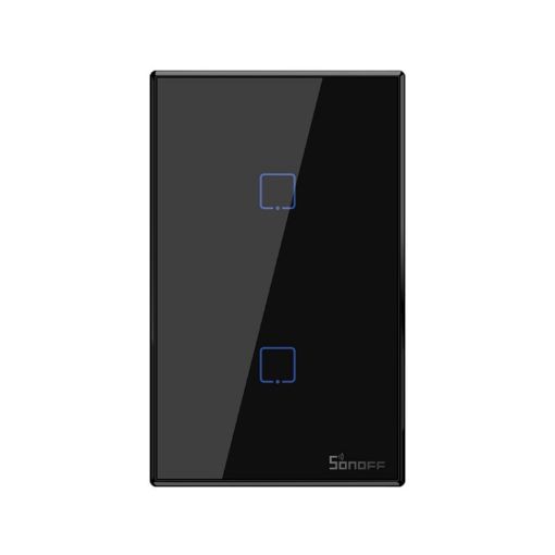 Sonoff T3 US-TX Smart Touch Switch, RF/WIFI, US Plug, Double Buttons - 1