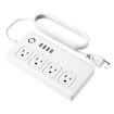 WiFi 10A SM-SO301-U Smart Power Strip, 4 Holes + 4 USB, US Plug - 1