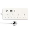 Smart Power Strip WIFI 13A, 4 Holes + 4 USB, UK Plug SM-SO301-K - 1