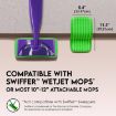 Swiffer WetJet 10-12" Adhesive Mop Pad Cloth Replacements Green - 5