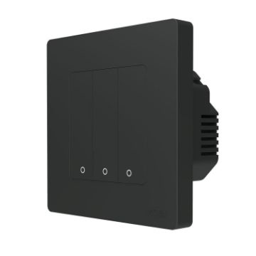 Tuya ZigBee Smart 3-Way Wall Switch EU Plug (Gray) - 1