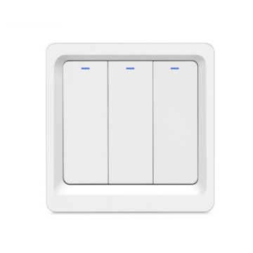 Tuya ZigBee Smart Switch EU Plug, 3-Button Voice Control Panel - 1