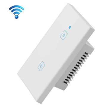 Smart Wall Switch, 2 Gangs, Touch Control, US Plug, EWeLink APP - 1