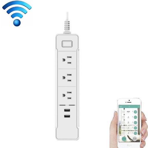 Smart Power Plug: 2 USB, 3 Sockets, Alexa & Google Home Compatible - 1