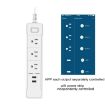 Smart Power Plug: 2 USB, 3 Sockets, Alexa & Google Home Compatible - 6