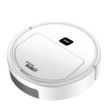 Automatic Smart Charging Sweeping Robot - White - 1