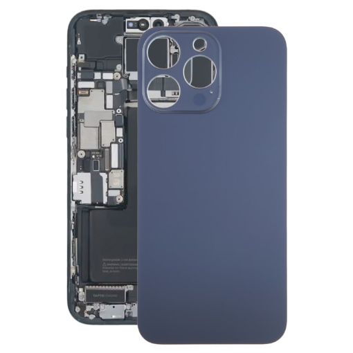 iPhone 15 Pro Glass Battery Back Cover (Blue) - 1