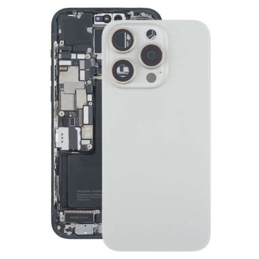 iPhone 15 Pro Back Cover with Camera & MagSafe (Titanium) - 1