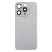 iPhone 15 Pro Battery Back & Camera Lens Cover - Grey Glass - 2