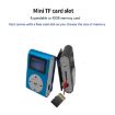 Purple Mini Lavalier MP3 Player with Screen, Earphone & Cable - 8